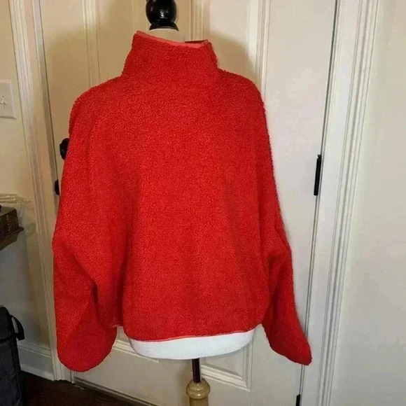 Old Navy Firelight Sherpa Quarter Zip Pullover size 3X, NWT - Picture 4 of 11